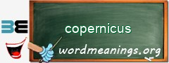 WordMeaning blackboard for copernicus